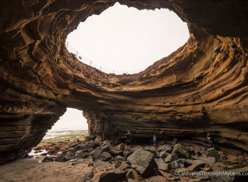 Sunset Cliffs Open Ceiling Sea Collapse San Diego