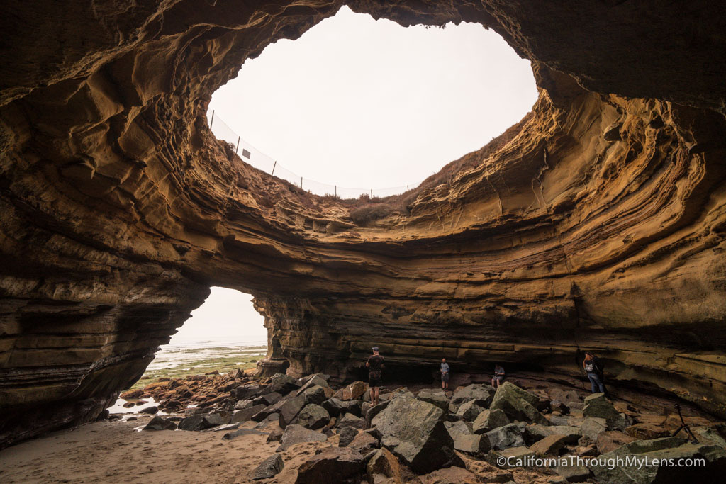 Sunset Cliffs Open Ceiling Sea Collapse San Diego